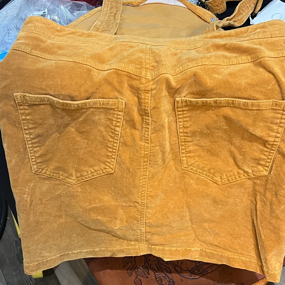 Forever 21 Mustard Corduroy Overall Dress - Picture 4 of 4